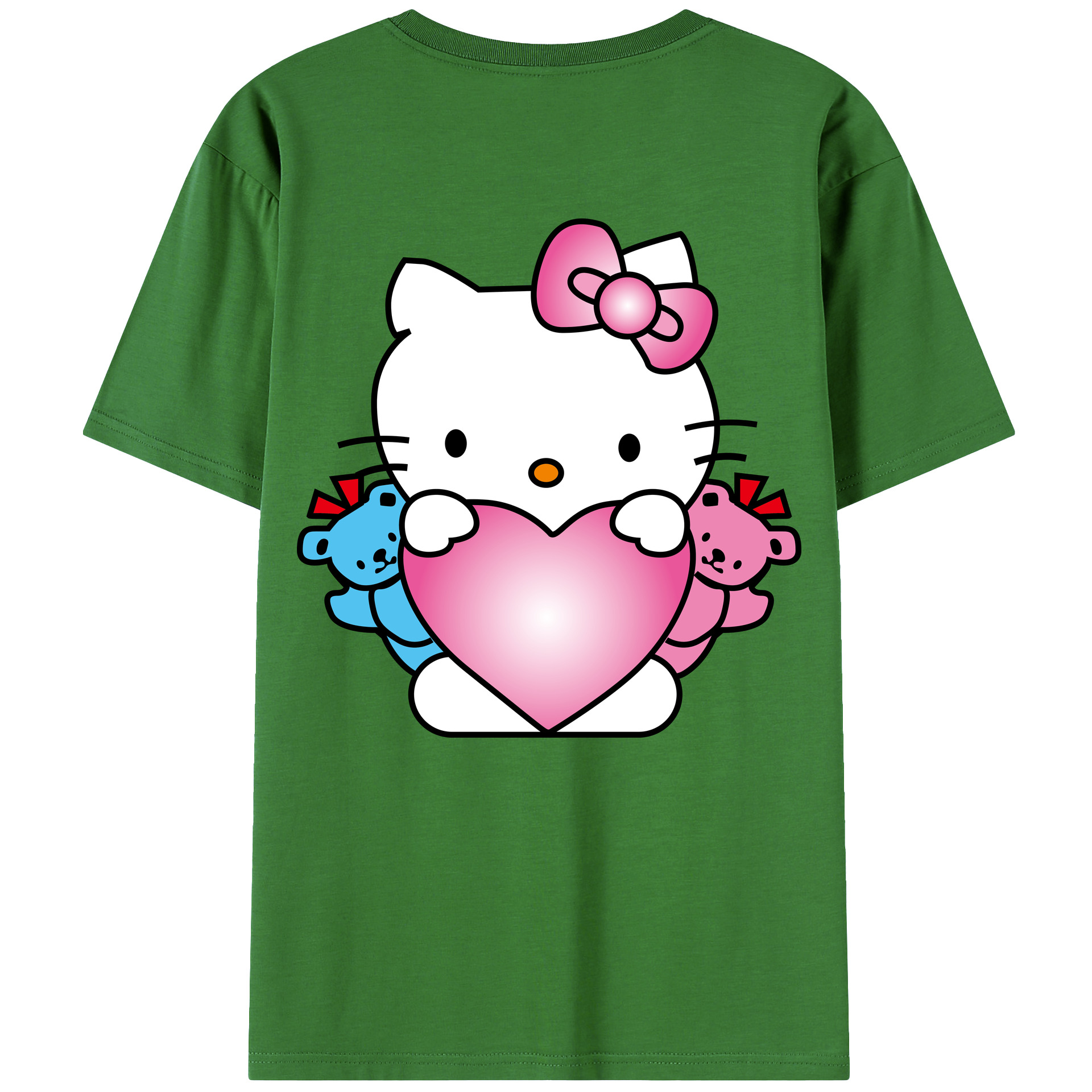（画像用） Hello Kitty ハローキティ レディース半袖Tシャツ(バックプリント)